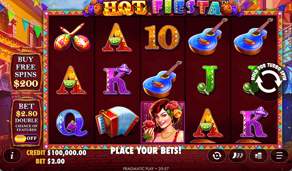 Графика слота Hot Fiesta Графика слота Hot Fiesta